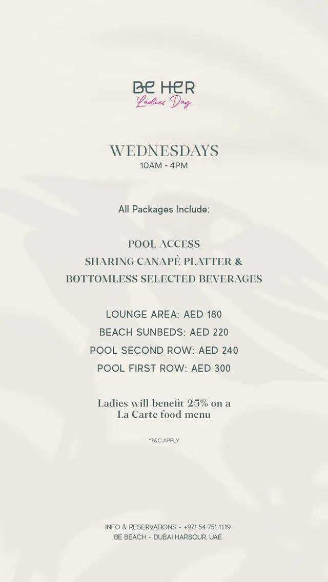 Be Her Ladies Day deal image