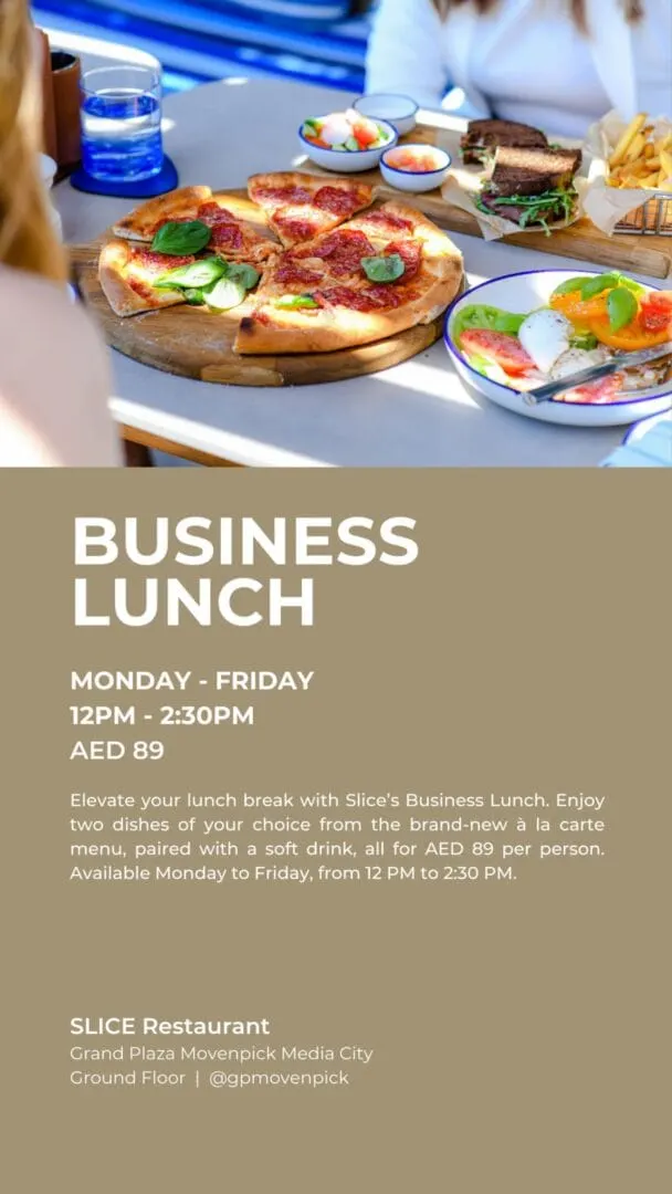 BUSINESS LUNCH deal image