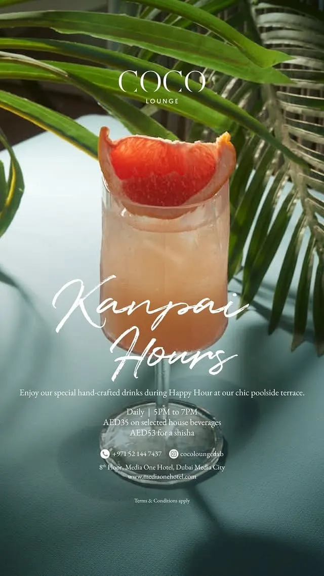 COCO LOUNGE Kanpai Hours deal image