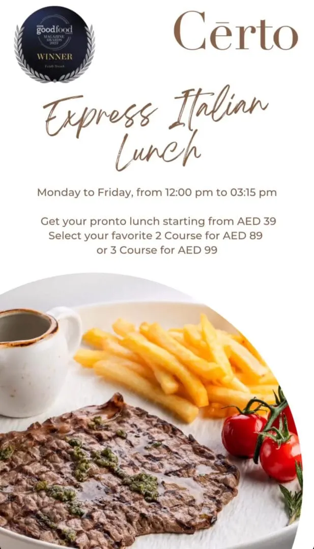 Express Italian Lunch deal image
