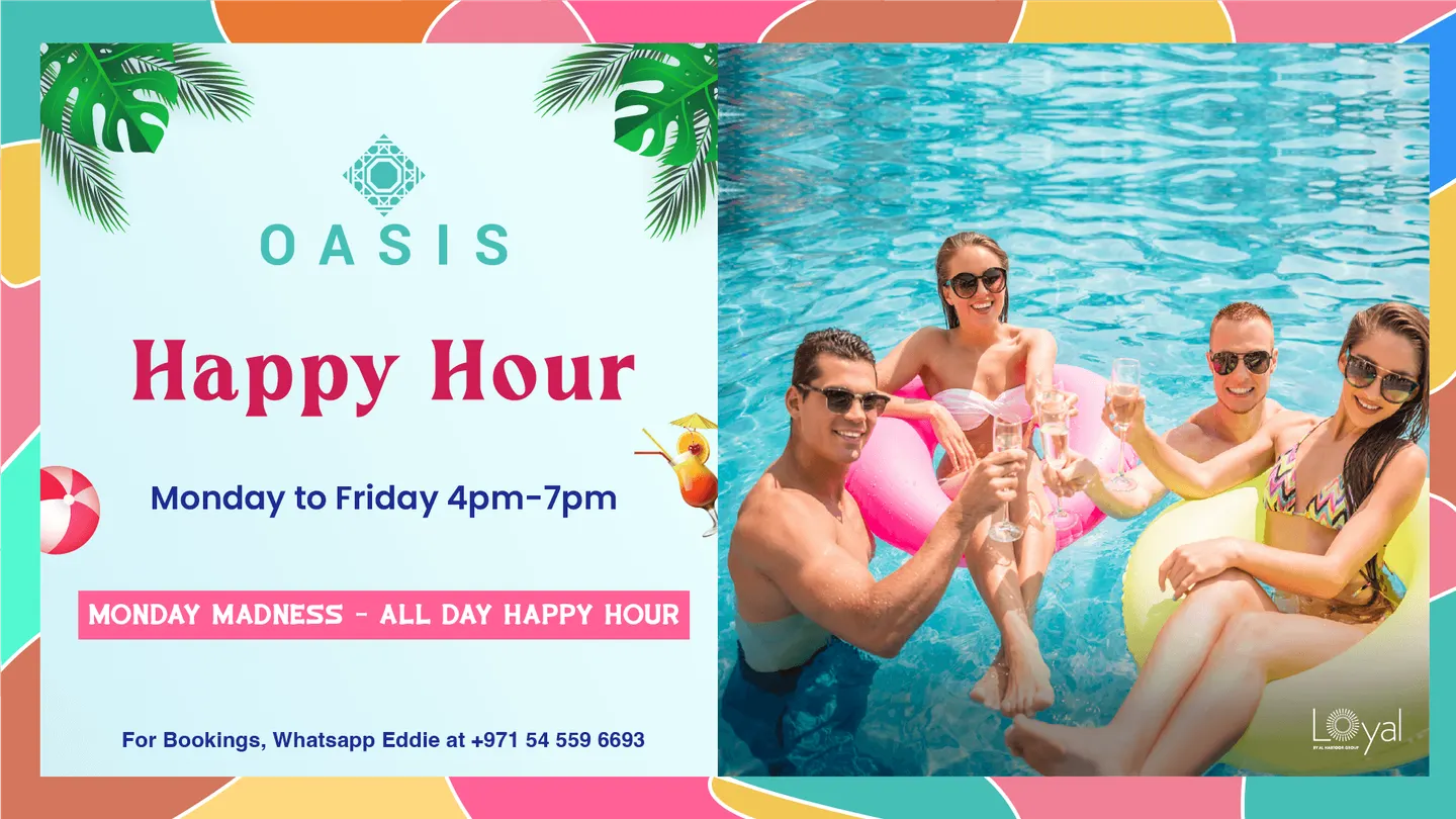 Happy Hour at Oasis Pool Bar deal image