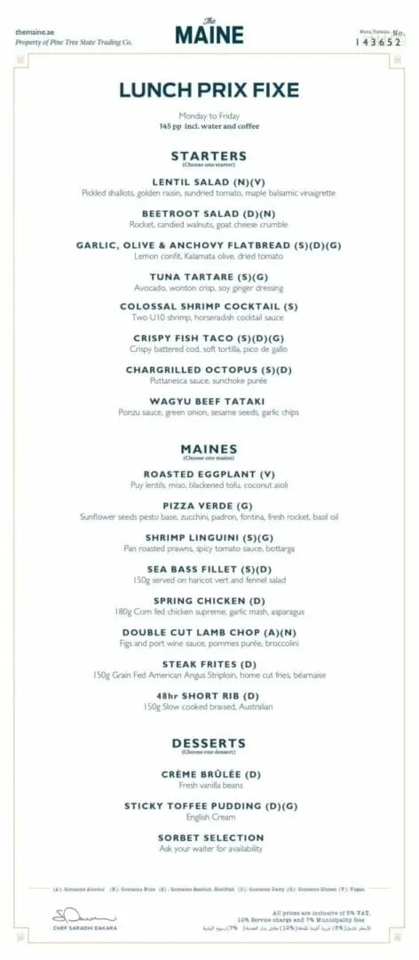LUNCH PRIX FIXE deal image