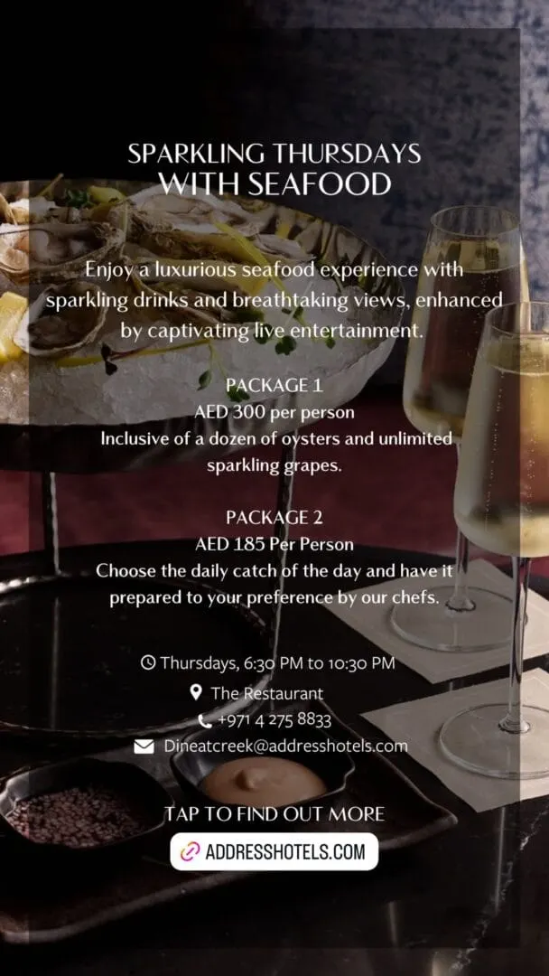 Sparkling Thursdays with Seafood deal image