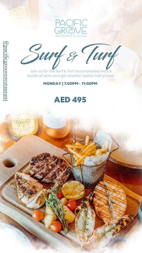 SURF AND TURF AT PACIFIC GROOVE deal image