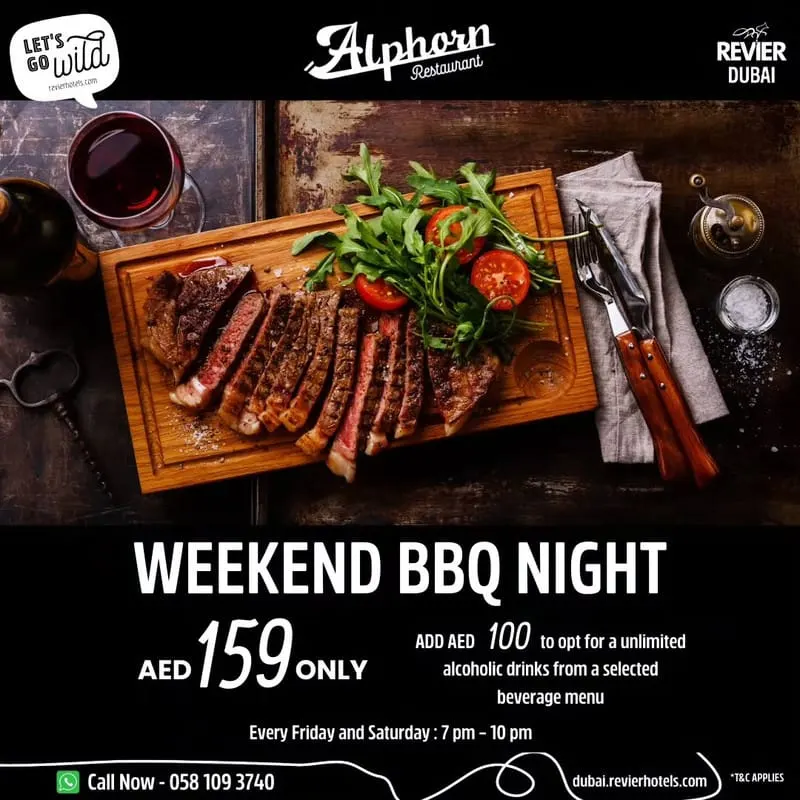 Weekend BBQ Night at Alphorn Restaurant deal image